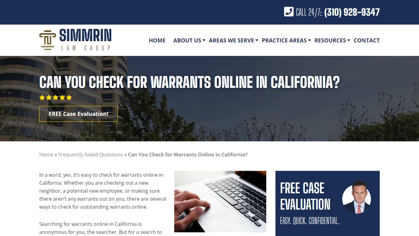 Can You Check for Warrants Online in California?